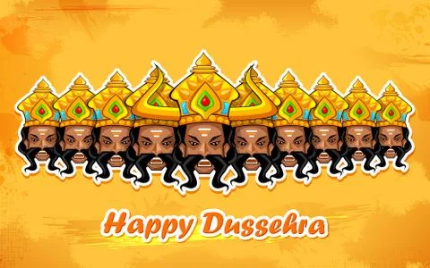 Happy Dussehra Stock Illustration