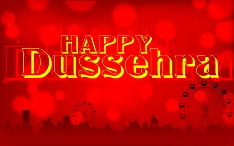 Happy Dussehra Stock Illustration