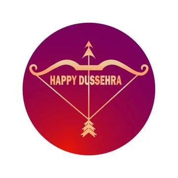 Happy Dussehra Vector Design Illustration Stock-Illustration