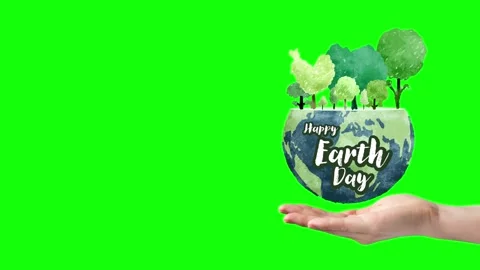 Happy Earth day concept design Stock Footage 339550094