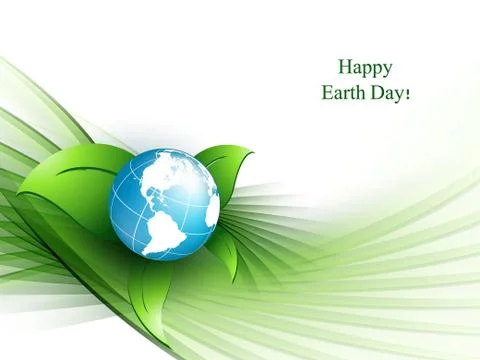 Happy earth day Stock Illustration