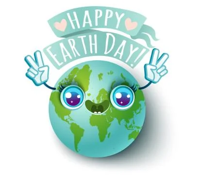 Happy Earth day! 库存插图
