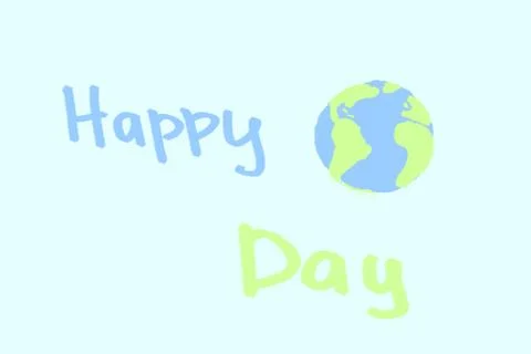 Happy Earth day Stock Illustration