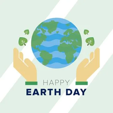 Happy earth day poster Vector Stock Illustration