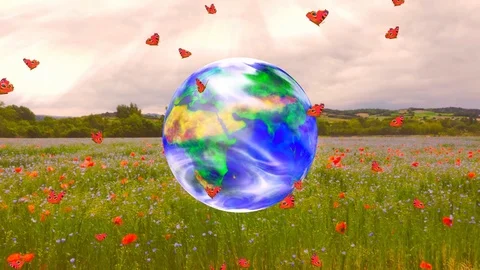 Happy Earth or World Environment Day. Stock Footage 124681320