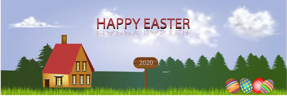 Happy easter 21 Stock Illustration