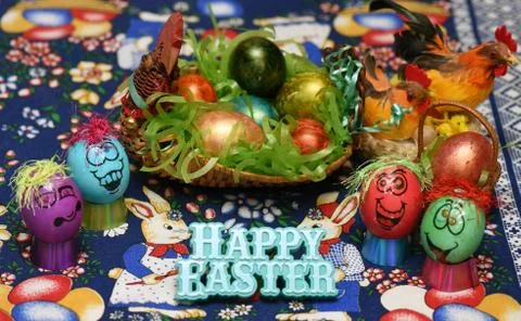 Happy Easter 3 Stock Photos