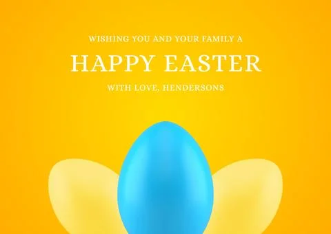 Happy Easter 3d painted chicken eggs modern greeting card design template r.. Stock Illustration