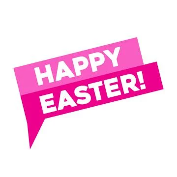 Happy Easter! advertising message Stock Illustration