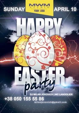 Happy Easter To All PSD Template