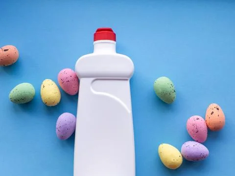 Happy Easter and cleaning concept Stock Photos