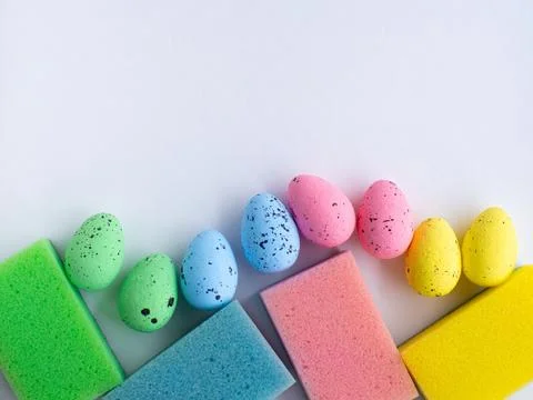 Happy Easter and cleaning concept Foto stock