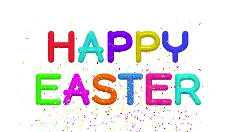 Happy easter animated easter day background sayings even april easter eggs .. Stock Footage 267835700