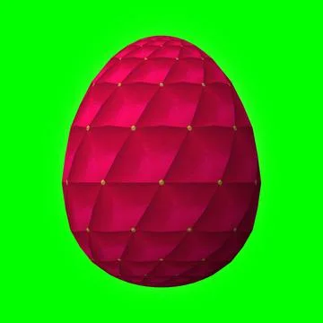 Happy Easter, Artfully designed and colorful 3D easter egg, 3D illustration o イラスト素材