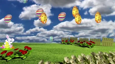 Happy Easter Background 11 Stock Illustration