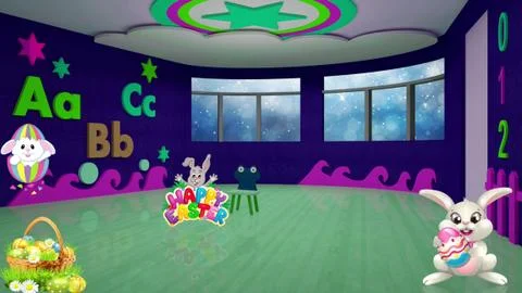 Happy Easter Background 12 Stock Illustration