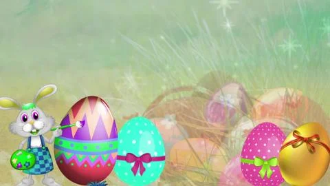 Happy Easter Background 2 Stock Illustration