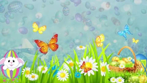 Happy Easter Background 8 Stock Illustration