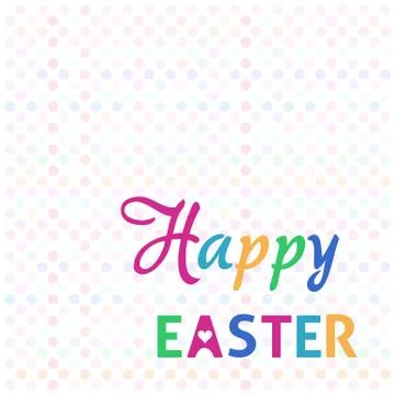 Happy easter background with colorful polka dot pattern イラスト素材