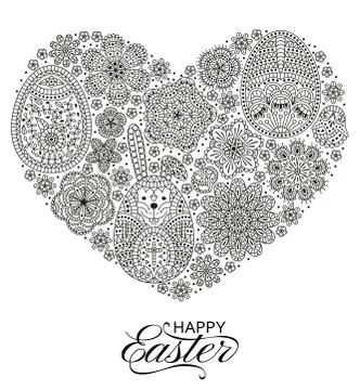 Happy Easter background. Good design template for banner, greeting card, flyer Stock Illustration