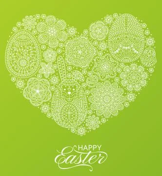 Happy Easter background. Good design template for banner, greeting card, flyer Stock Illustration