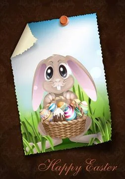 Happy Easter Background. Happy Easter Background. Greeting Card Design, Te... Foto stock