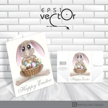 Happy Easter Background. Happy Easter Background. Greeting Card Design, Te... Foto stock