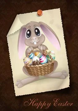 Happy Easter Background. Happy Easter Background. Greeting Card Design, Te... Stockfoto's