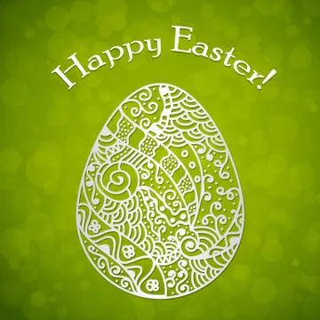 Happy easter background Stock Illustration