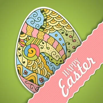 Happy easter background Stock Illustration