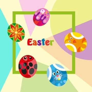 Happy Easter Background Stock Illustration