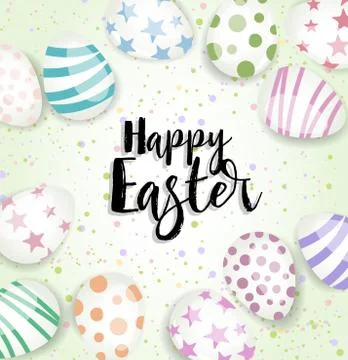 Happy Easter background. Stock Illustration