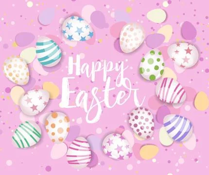 Happy Easter background. Stock Illustration
