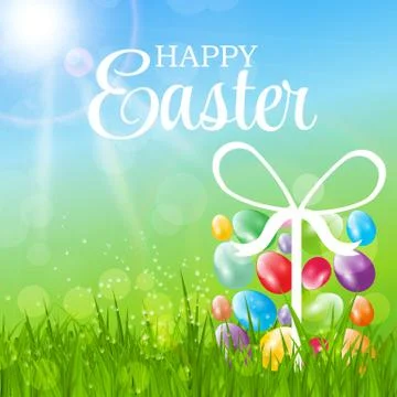 Happy Easter Background  Illustration Stock Illustration