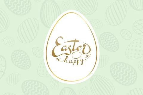 Happy Easter background, lettering, eggs texture pastel. Greeting Easter 3D c 스톡 일러스트