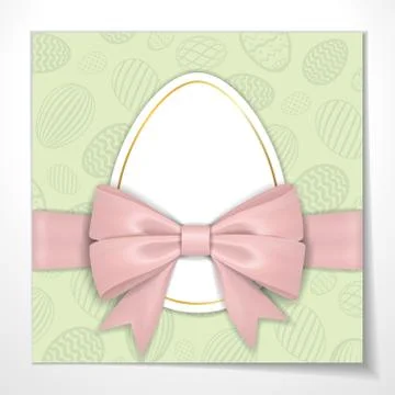 Happy Easter background, pastel textured eggs. Gold decoration paper frame. G Stock Illustration