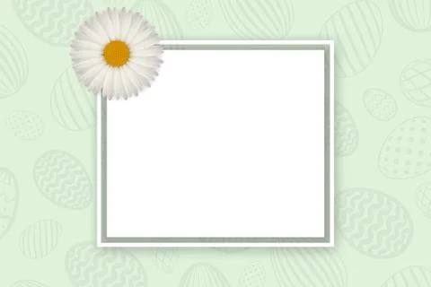 Happy Easter background, pastel textured eggs, chamomile. Decoration paper fr 스톡 일러스트
