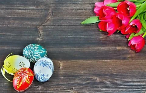 Happy Easter background. Stock Photos