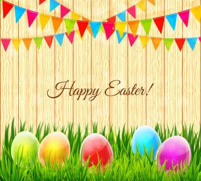 Happy Easter background vector Stock Illustration