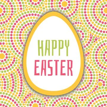 Happy Easter background vector Stock Illustration