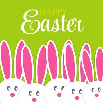 Happy Easter Background Vector Illustration Stock Illustration