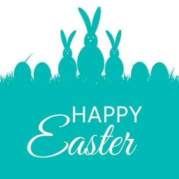 Happy Easter Background Vector Illustration Stock Illustration