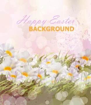Happy Easter background Vector realistic Stockillustratie