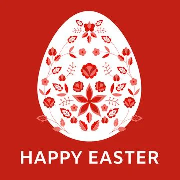 Happy Easter background vector. Spring holiday illustration Stock Illustration