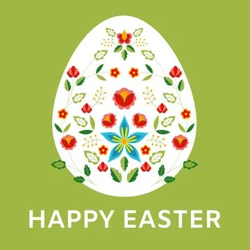 Happy Easter background vector. Spring holiday illustration Stock Illustration