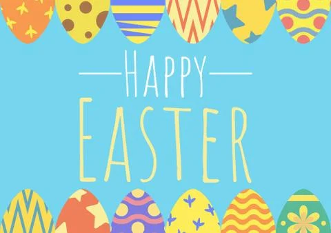 Happy easter backround Stock Illustration