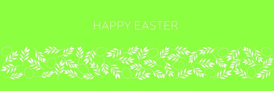 Happy Easter banner. Stock Illustration