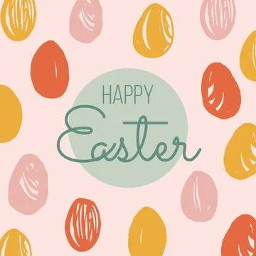 Happy Easter banner Stock Illustration