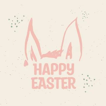 Happy Easter banner, poster, greeting card. Stock Illustration