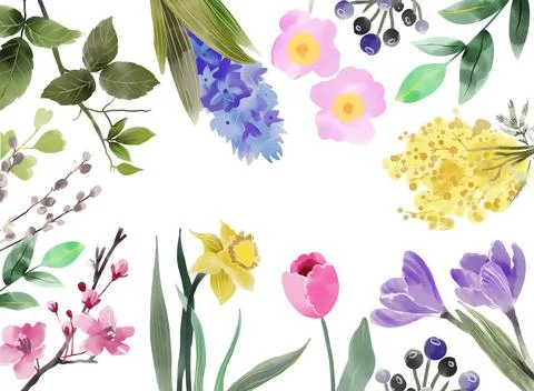 Happy Easter banner for web design watercolor cute spring background. Boho Eggs Stock Illustration